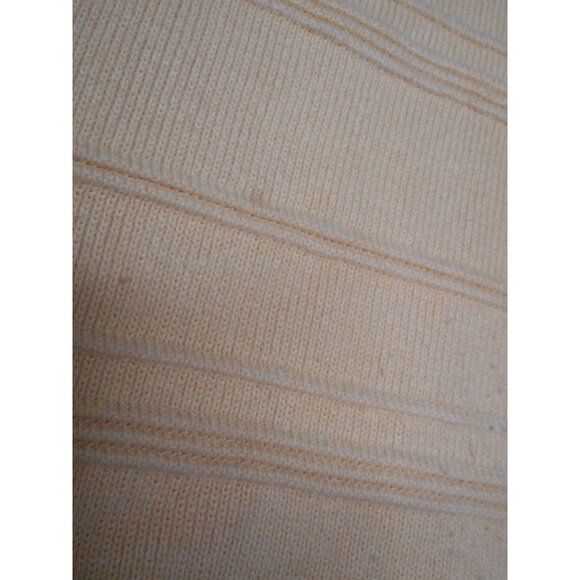 Geoffrey Beene Long sleeve Yellow 1/4 Zip100% cotton Size L Sweater ribbed - Picture 6 of 6